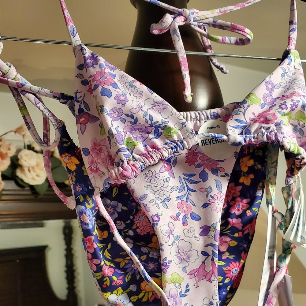 NWT LoveShackFancy x Hurley Cheeky Bikini Set XS - Picture 3 of 12